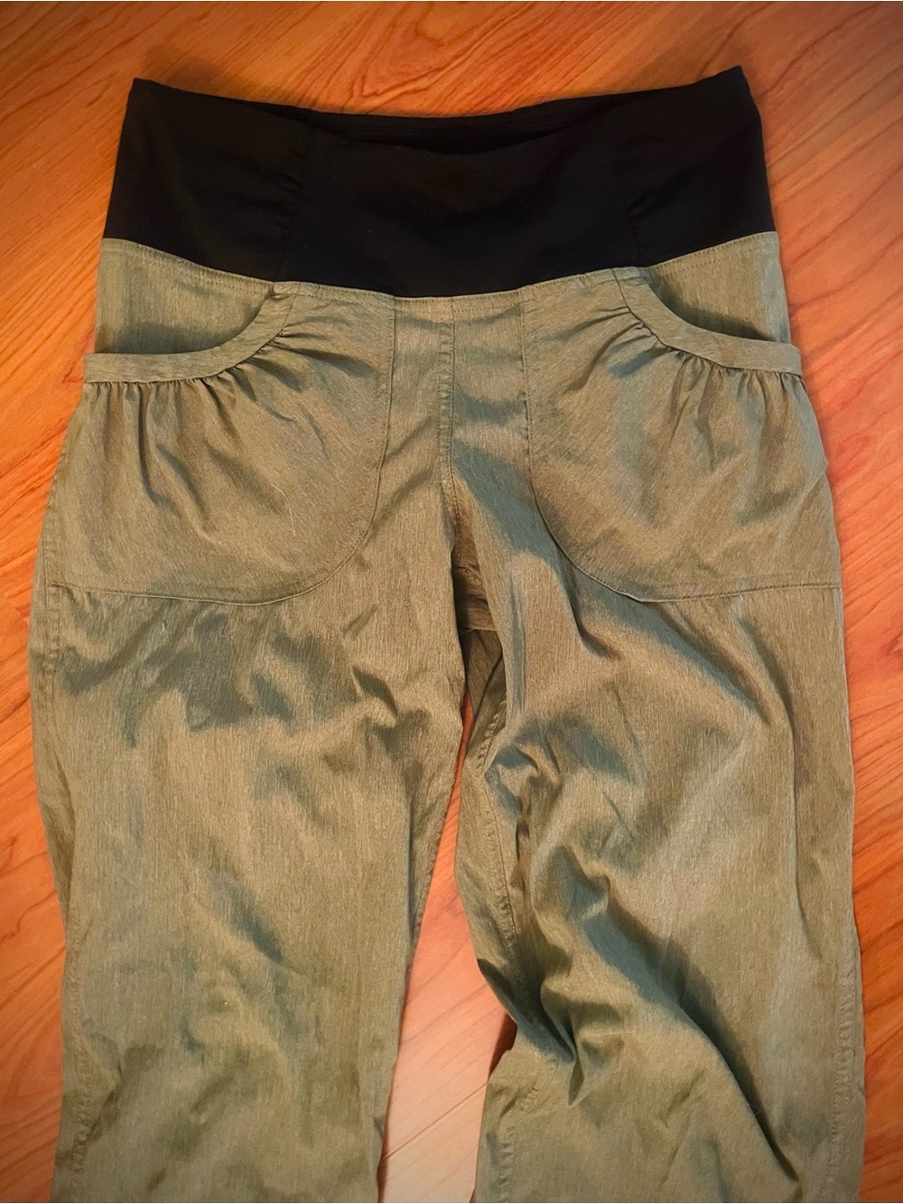prAna Summit Hybrid Joggers Women’s Straight Leg Hike Pants Mossy Green XS - Picture 4 of 12